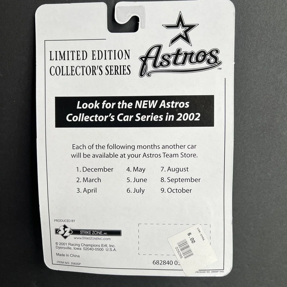 VTG 2002 Houston Astros Christmas Prowler Diecast LTD 2500 Racing Champions NOS